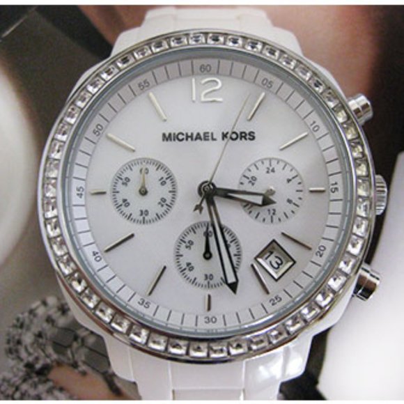 Michael Kors white crystal watch - Picture 2 of 6
